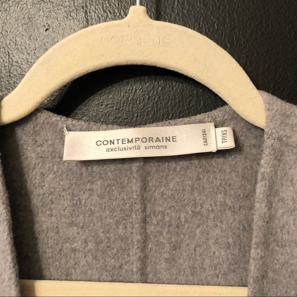 Like New Minimal Grey Sleeveless Duster - Picture 3 of 7